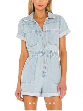 Show Me Your Mumu Cannon Denim Romper